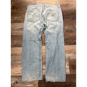 Levis VINTAGE Silvertab BOOT CUT Jeans Floral Waistband Sz Mens 38x32